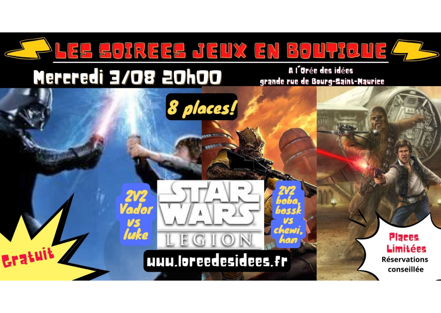 Les soirées jeux en boutique - Star wars légion